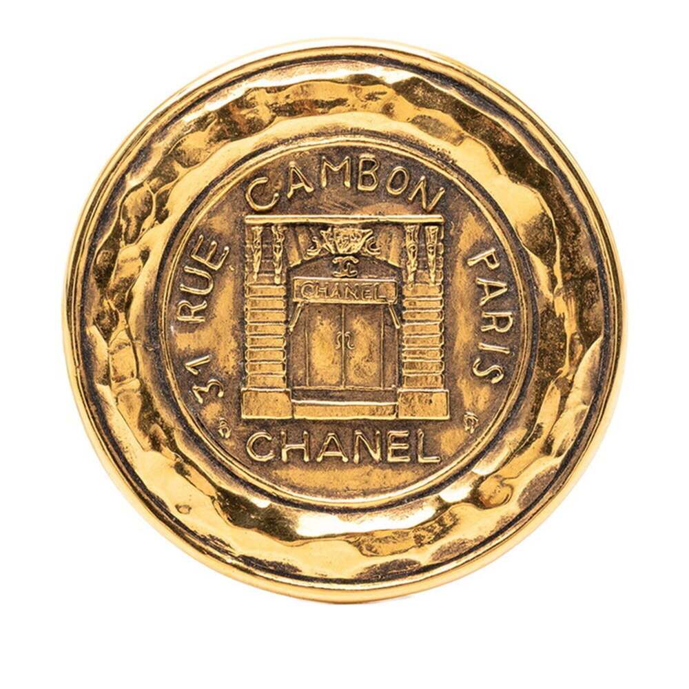 CHANEL Gold Brooch - Picture 1 of 3